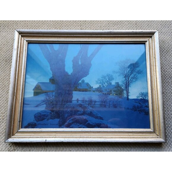 1952 Vintage Original MAXFIELD PARRISH Lights of Welcome Chromolithograph Print - Picture 1 of 9